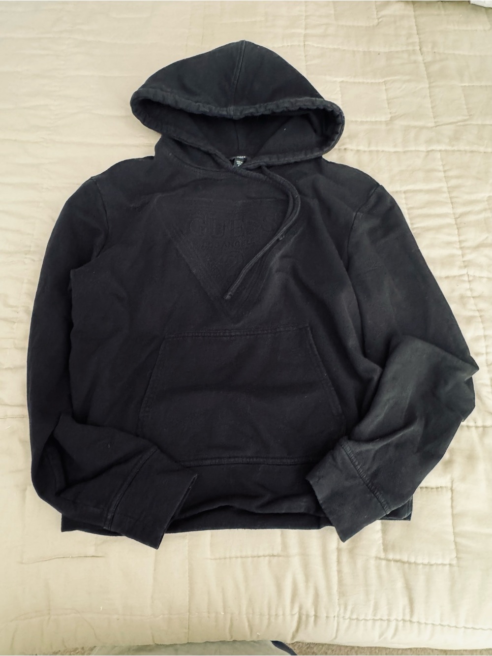 Guess Black Women's Hooded Sweatshirt size Small